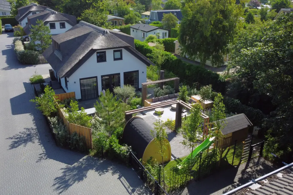 Kwikstaart met nieuwe tuin